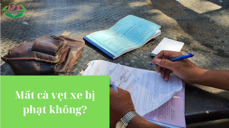 Mất cà vẹt xe bị phạt 