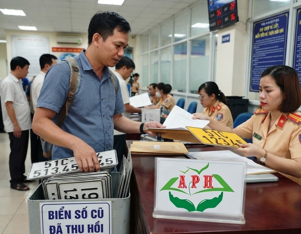 Thủ tục đổi biển trắng sang v&agrave;ng